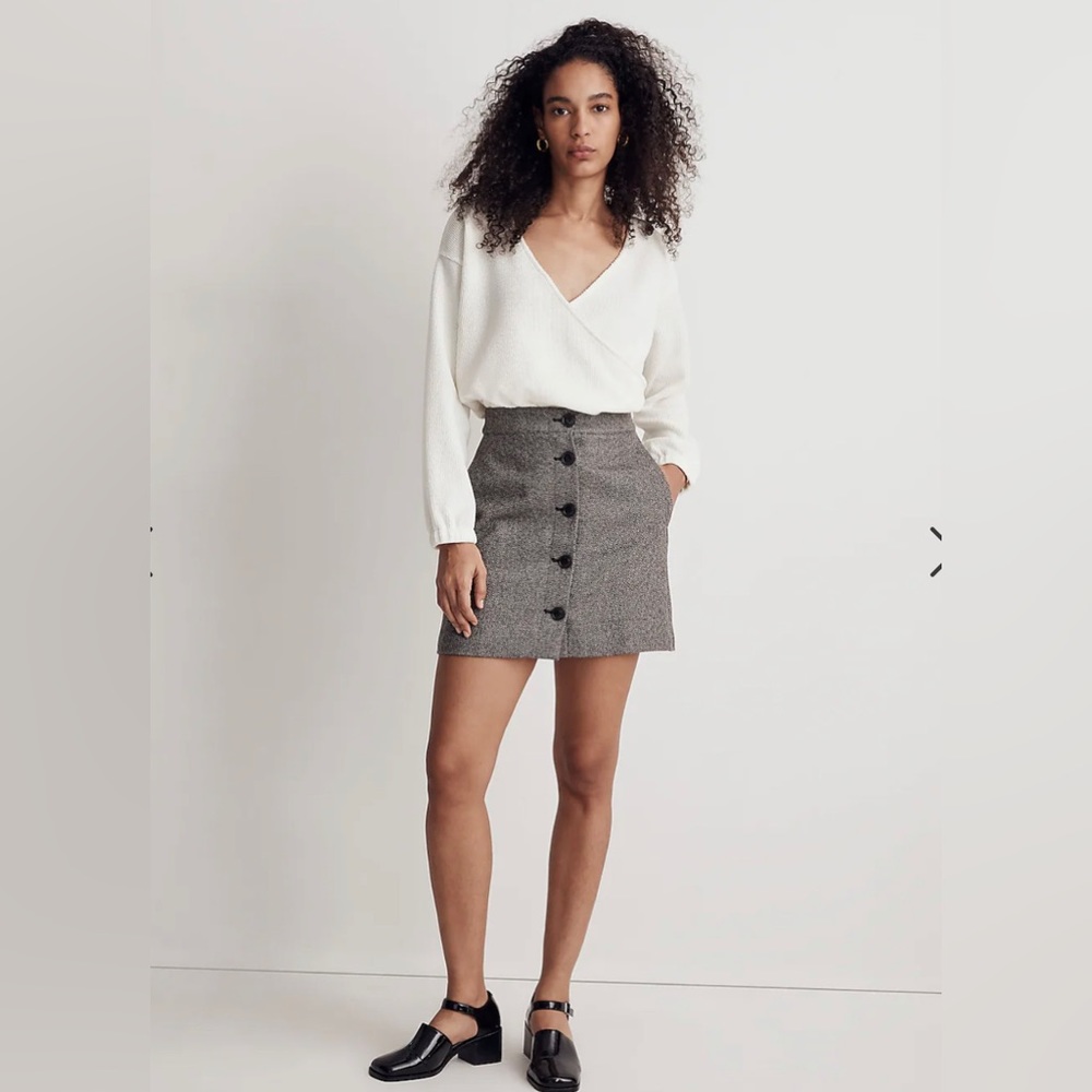 NWT Madewell Ottoman Knit Wrap Top